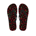 Cherry Fruit Pattern Print Flip Flops