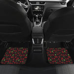 Cherry Fruit Pattern Print Front and Back Car Floor Mats