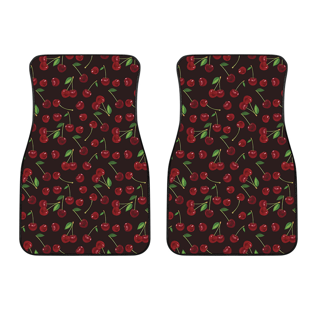 Cherry Fruit Pattern Print Front Car Floor Mats