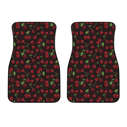 Cherry Fruit Pattern Print Front Car Floor Mats