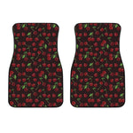 Cherry Fruit Pattern Print Front Car Floor Mats