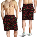 Cherry Fruit Pattern Print Men's Shorts