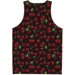 Cherry Fruit Pattern Print Men's Tank Top