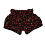 Cherry Fruit Pattern Print Muay Thai Boxing Shorts