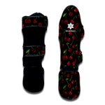 Cherry Fruit Pattern Print Muay Thai Shin Guard