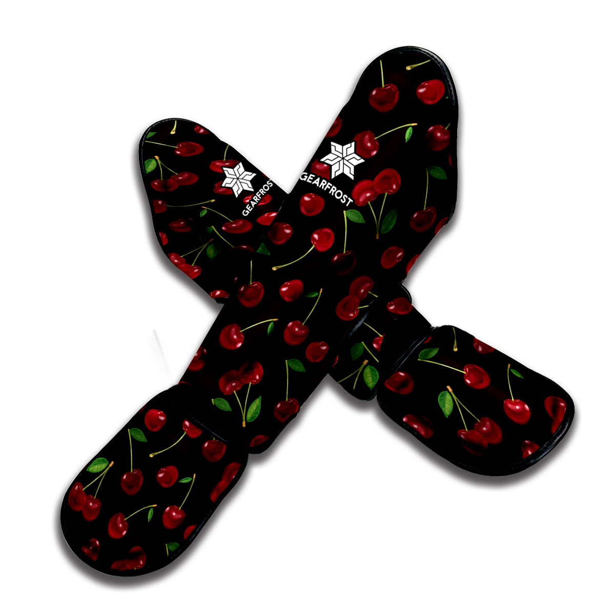 Cherry Fruit Pattern Print Muay Thai Shin Guard