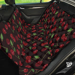Cherry Fruit Pattern Print Pet Car Back Seat Cover
