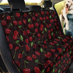 Cherry Fruit Pattern Print Pet Car Back Seat Cover