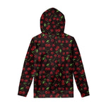 Cherry Fruit Pattern Print Pullover Hoodie