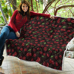 Cherry Fruit Pattern Print Quilt
