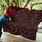 Cherry Fruit Pattern Print Quilt