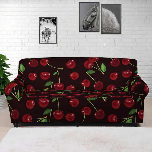 Cherry Fruit Pattern Print Sofa Cover