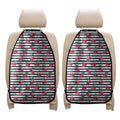 Cherry Striped Pattern Print Car Seat Organizers