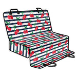 Cherry Striped Pattern Print Pet Car Back Seat Cover