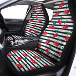 Cherry Striped Pattern Print Universal Fit Car Seat Covers