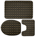Chi Rho Orthodox Pattern Print 3 Piece Bath Mat Set
