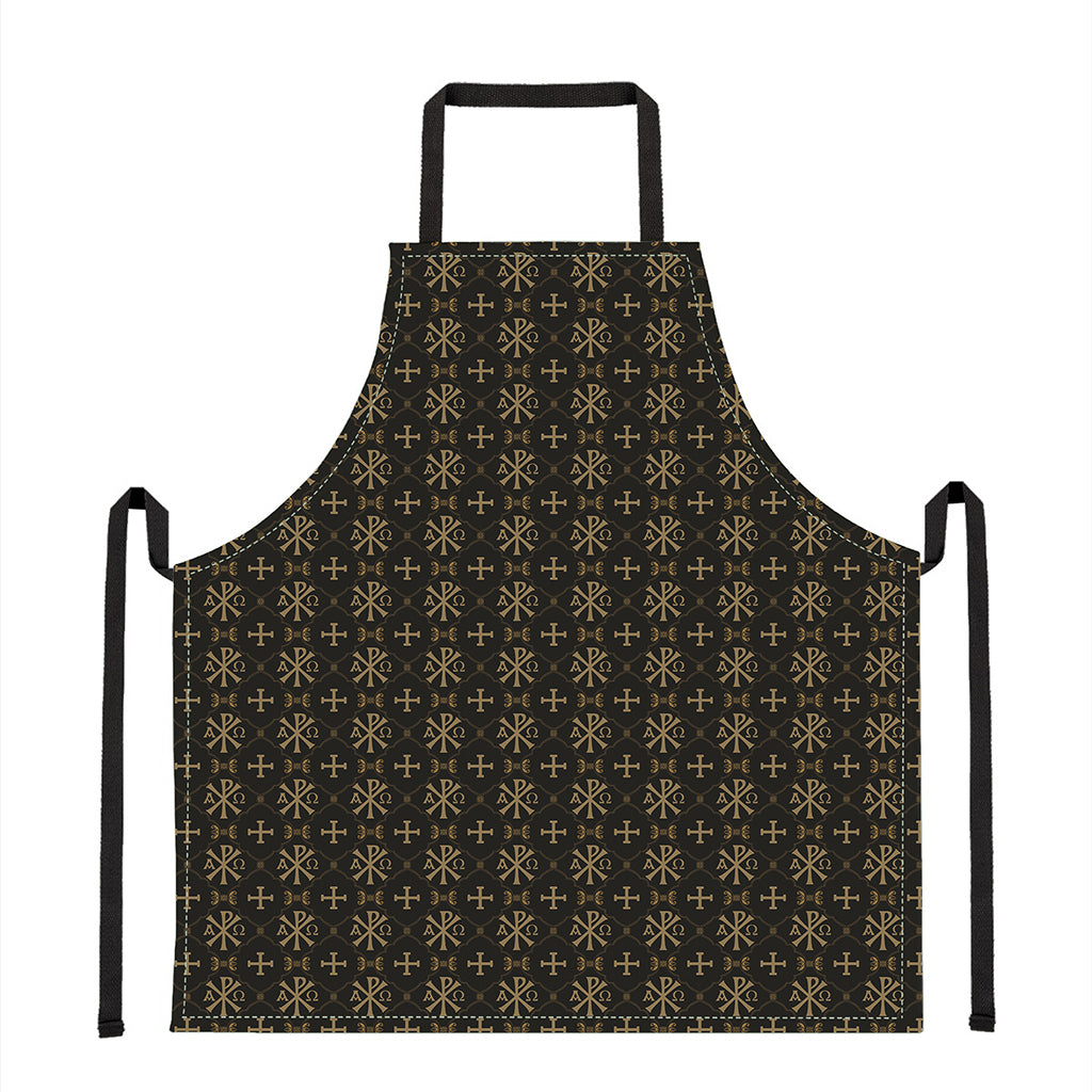 Chi Rho Orthodox Pattern Print Apron