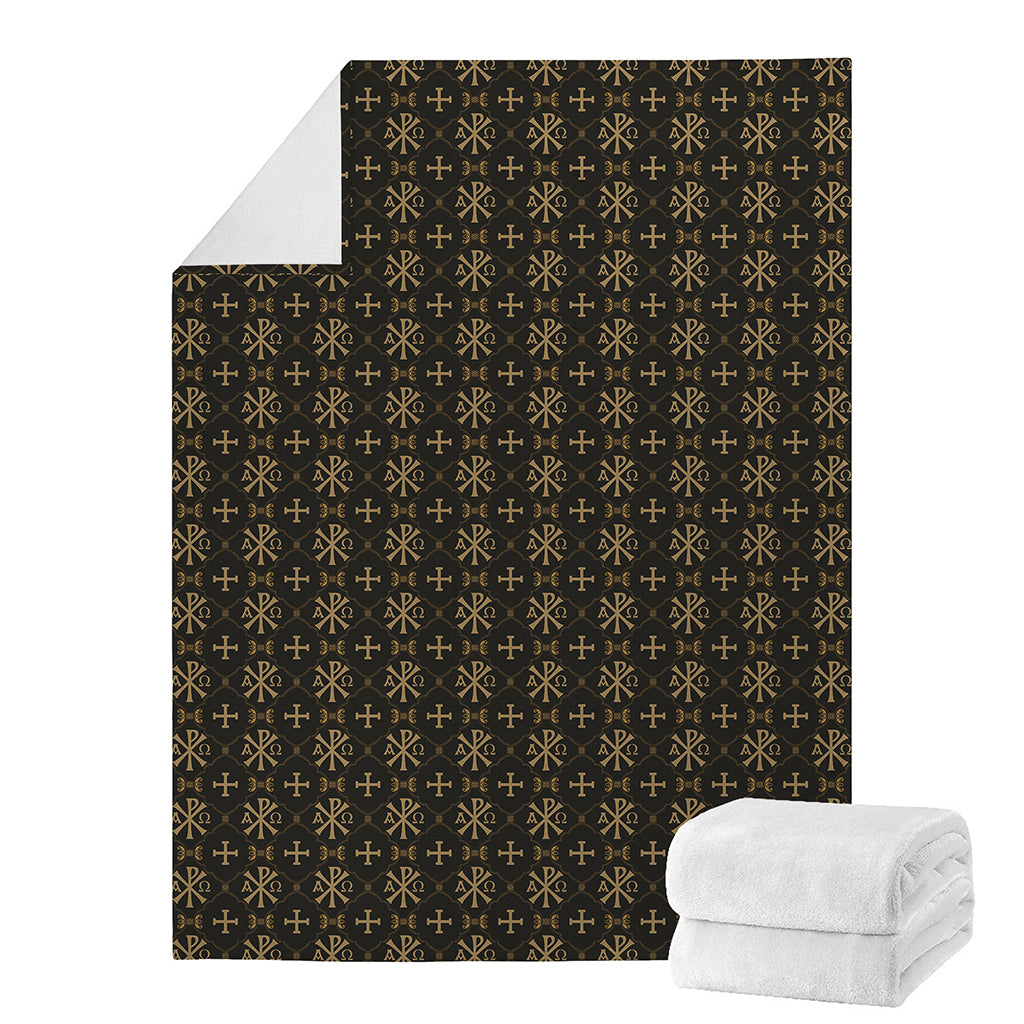 Chi Rho Orthodox Pattern Print Blanket