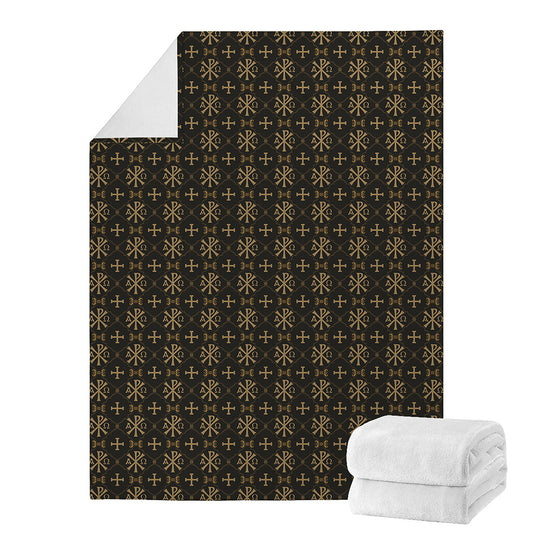 Chi Rho Orthodox Pattern Print Blanket