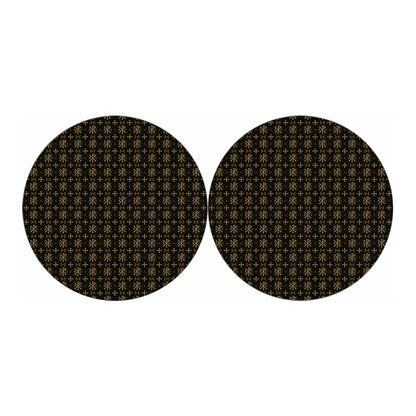 Chi Rho Orthodox Pattern Print Car Coasters