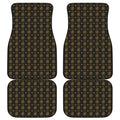 Chi Rho Orthodox Pattern Print Front and Back Car Floor Mats