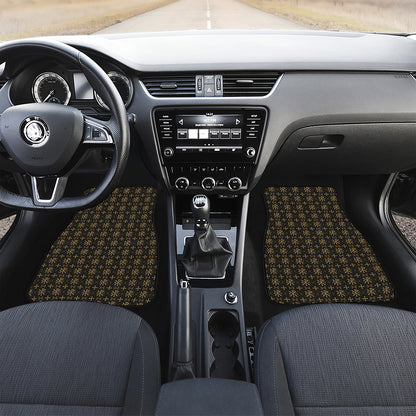 Chi Rho Orthodox Pattern Print Front and Back Car Floor Mats