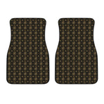 Chi Rho Orthodox Pattern Print Front Car Floor Mats