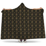 Chi Rho Orthodox Pattern Print Hooded Blanket