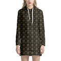 Chi Rho Orthodox Pattern Print Pullover Hoodie Dress