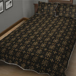 Chi Rho Orthodox Pattern Print Quilt Bed Set