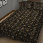 Chi Rho Orthodox Pattern Print Quilt Bed Set