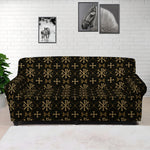 Chi Rho Orthodox Pattern Print Sofa Cover