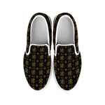 Chi Rho Orthodox Pattern Print White Slip On Shoes