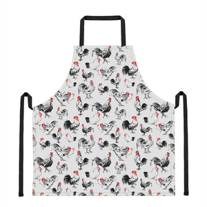 Chicken Ink Painting Pattern Print Apron