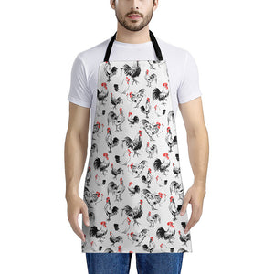 Chicken Ink Painting Pattern Print Apron