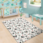 Chicken Ink Painting Pattern Print Area Rug