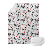 Chicken Ink Painting Pattern Print Blanket