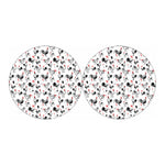 Chicken Ink Painting Pattern Print Car Coasters