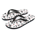 Chicken Ink Painting Pattern Print Flip Flops