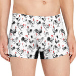 Chicken Ink Painting Pattern Print Men's Boxer Briefs
