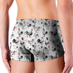 Chicken Ink Painting Pattern Print Men's Boxer Briefs