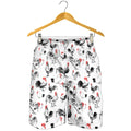 Chicken Ink Painting Pattern Print Men's Shorts