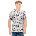 Chicken Ink Painting Pattern Print Men's T-Shirt