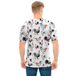 Chicken Ink Painting Pattern Print Men's T-Shirt