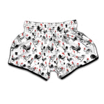 Chicken Ink Painting Pattern Print Muay Thai Boxing Shorts