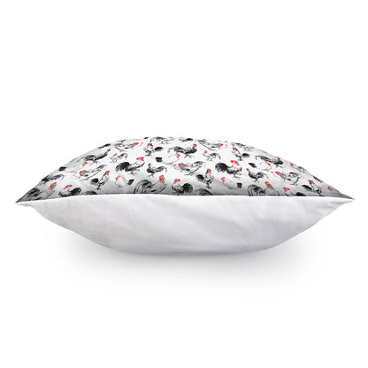 Chicken Ink Painting Pattern Print Pillow Cover