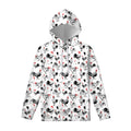 Chicken Ink Painting Pattern Print Pullover Hoodie