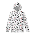 Chicken Ink Painting Pattern Print Pullover Hoodie