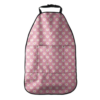 Chicken Love Emoji Pattern Print Car Seat Organizers