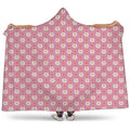 Chicken Love Emoji Pattern Print Hooded Blanket